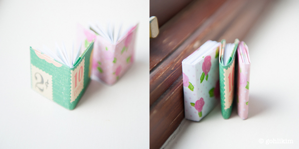 stamp-and-flower-mini-book