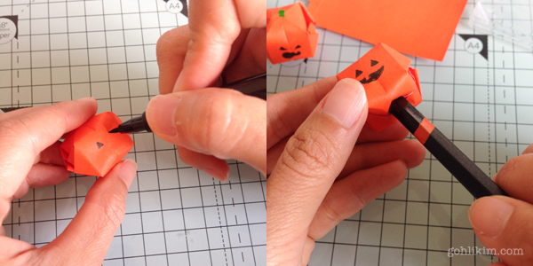 halloween pencil topper process 