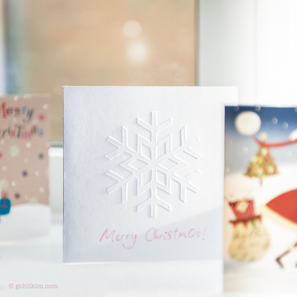 embossed snowflake card 2